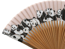 画像をギャラリービューアに読み込む, Sensu, Foldable fan, Fan bag, 2-piece set in gift box, Women, Beige, Panda
