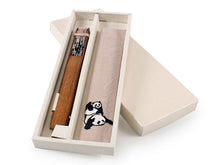 画像をギャラリービューアに読み込む, Sensu, Foldable fan, Fan bag, 2-piece set in gift box, Women, Beige, Panda