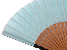 画像をギャラリービューアに読み込む, Sensu, Foldable fan, Fan bag, 2-piece set in paulownia box, Women, Light blue, Plain