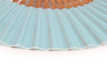 画像をギャラリービューアに読み込む, Sensu, Foldable fan, Fan bag, 2-piece set in paulownia box, Women, Light blue, Plain
