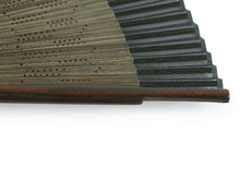 画像をギャラリービューアに読み込む, Sensu, Foldable fan, Fan bag, 2-piece set in paulownia box, Men, Charcoal gray Stylish Plain