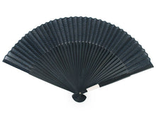 画像をギャラリービューアに読み込む, Sensu, Foldable fan, Fan bag, 2-piece set in gift box, Men, Blue Stylish Seigaiha, Wave pattern