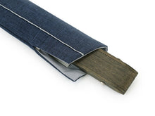 画像をギャラリービューアに読み込む, Sensu, Foldable fan, Fan bag, 2-piece set in gift box, Men, Blue Stylish Itimatsu, checkered pattern