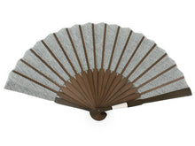 画像をギャラリービューアに読み込む, Sensu, Foldable fan, Fan bag, 2-piece set in gift box, Men, Light gray, Stylish, Stripe