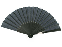 画像をギャラリービューアに読み込む, Sensu, Foldable fan, Fan bag, 2-piece set in gift box, Men, Navy, Stylish, Stripe