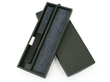 画像をギャラリービューアに読み込む, Sensu, Foldable fan, Fan bag, 2-piece set in gift box, Men, Navy, Stylish, Stripe