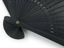 画像をギャラリービューアに読み込む, Sensu, Foldable fan, Fan bag, 2-piece set in gift box, Men, Navy, Stylish, Dot