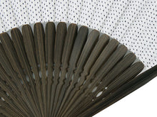 画像をギャラリービューアに読み込む, Sensu, Foldable fan, Fan bag, 2-piece set in gift box, Men, White, Stylish, Dot