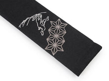 將圖片載入圖庫檢視器 Sensu, Foldable fan, Fan bag, 2-piece set in gift box, Men, Black, Chojugiga painting