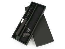 將圖片載入圖庫檢視器 Sensu, Foldable fan, Fan bag, 2-piece set in gift box, Men, Black, Chojugiga painting