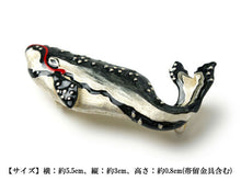 Load image into Gallery viewer, Ukiyoe 'Miyamoto no Musashi Attacking the Giant Whale' OBIDOME;Sash Clip for Japanese Traditional Kimono