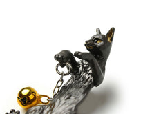 Load image into Gallery viewer, Black Cat NETSUKE;Japanese Traditional Accessary