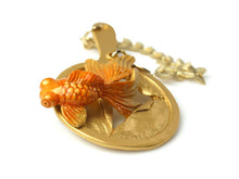画像をギャラリービューアに読み込む, Orange Goldfish NETSUKE;Japanese Traditional Accessary