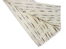 Load image into Gallery viewer, Lace Kimono, Women,Hitoe, Cool, Brown, Vertical stripes with circles and curves