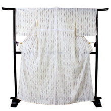 Load image into Gallery viewer, Lace Kimono, Women,Hitoe, Cool, Brown, Vertical stripes with circles and curves