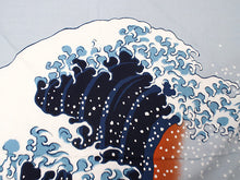 將圖片載入圖庫檢視器 Furoshiki, Japanese Hokusai nami The Great Wave pattern