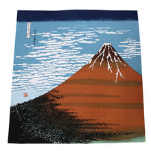 將圖片載入圖庫檢視器 Furoshiki, Ukiyoe Series Red Mt. Fuji Pattern