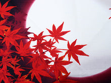 將圖片載入圖庫檢視器 Furoshiki, Black Japanese Autumn Moon and Red Leaves