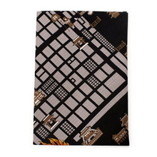 画像をギャラリービューアに読み込む, Small Furoshiki Black Kyoto map Kimono Japan