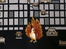 画像をギャラリービューアに読み込む, Small Furoshiki Black Kyoto map Kimono Japan