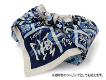 画像をギャラリービューアに読み込む, Small Furoshiki, Blue Kanji of Fish