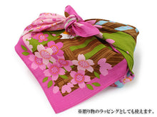 画像をギャラリービューアに読み込む, Small Furoshiki, Calico Cat Mike Hanami Sakura Cherry blossoms
