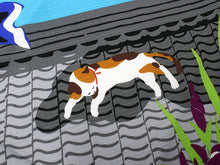 画像をギャラリービューアに読み込む, Small Furoshiki, Blue Calico cat Mike Carp Streamer