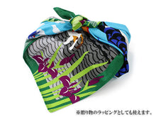 画像をギャラリービューアに読み込む, Small Furoshiki, Blue Calico cat Mike Carp Streamer