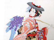 画像をギャラリービューアに読み込む, Ukiyoe Tenugui Hand Towel Fuji-Musume Pattern