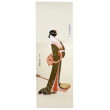 画像をギャラリービューアに読み込む, Ukiyoe Tenugui Hand Towel Geisha Pattern