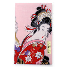画像をギャラリービューアに読み込む, Ukiyoe Tenugui Hand Towel Yaegaki-hime Pattern