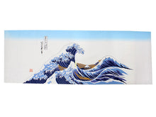 画像をギャラリービューアに読み込む, Ukiyoe Tenugui Hand Towel Hokusai nami The Great Wave Pattern
