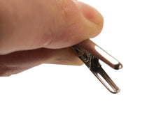 將圖片載入圖庫檢視器 Women's haori string, blue gray pearl beads clip-on