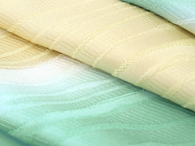 將圖片載入圖庫檢視器 Women's Obiage mint green brown beige running water