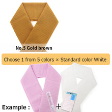 Load image into Gallery viewer, White Han-eri & color Han-eri 2-piece set for Summer Kimono