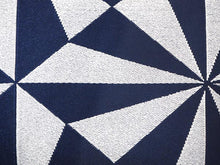 將圖片載入圖庫檢視器 Men's belt ( silver&navy blue / ASANOHA ) Tie it when you wear a yukata or kimono