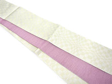 將圖片載入圖庫檢視器 Men's belt ( white&cream / checkerboard ) Tie it when you wear a yukata or kimono