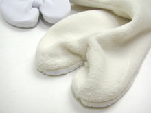 画像をギャラリービューアに読み込む, Ladies' Fleece Tabi Socks with 5 Clips(Kohaze Clasps) for Japanese Traditional Kimono :White 21.5 - 28cm
