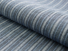 將圖片載入圖庫檢視器 Kimono Fabric Hatasho Jofu : Japanese Traditional Clothes- Blue Stripe Unlined Omi Chijimi