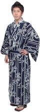 將圖片載入圖庫檢視器 Men's Easy Yukata / Kimono Robe : Japanese Traditional Clothes - Robe Bamboo & Dragon