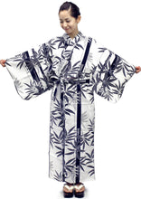 將圖片載入圖庫檢視器 Women's Easy Yukata / Kimono Robe : Japanese Traditional Clothes - Bamboo White
