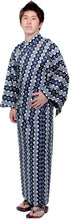 將圖片載入圖庫檢視器 Men's Easy Yukata / Kimono Robe : Japanese Traditional Clothes - Robe Chain Pattern