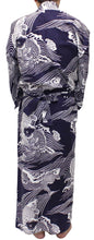 將圖片載入圖庫檢視器 Men's Easy Yukata / Kimono Robe : Japanese Traditional Clothes - Robe Koi Fish Navy