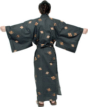 將圖片載入圖庫檢視器 Men's Easy Yukata / Kimono Robe : Japanese Traditional Clothes - Robe Diamond Pattern