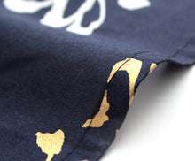 將圖片載入圖庫檢視器 Men's Easy Yukata / Kimono Robe : Japanese Traditional Clothes - Robe Happy Longevity Navy
