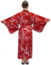 將圖片載入圖庫檢視器 Women's Easy Yukata / Kimono Robe :  Japanese Traditional Clothes - Japanese Plum Red