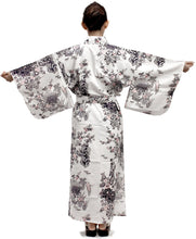 將圖片載入圖庫檢視器 Women's Easy Yukata / Kimono Robe :  Japanese Traditional Clothes - Peony & Beauty White