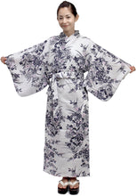 將圖片載入圖庫檢視器 Women's Easy Yukata / Kimono Robe :  Japanese Traditional Clothes - Lily White