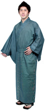 將圖片載入圖庫檢視器 Men's Easy Yukata / Kimono Robe : Japanese Traditional Clothes - Robe Stripe Navy
