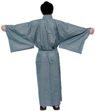 將圖片載入圖庫檢視器 Men's Easy Yukata / Kimono Robe : Japanese Traditional Clothes - Robe Stripe Navy